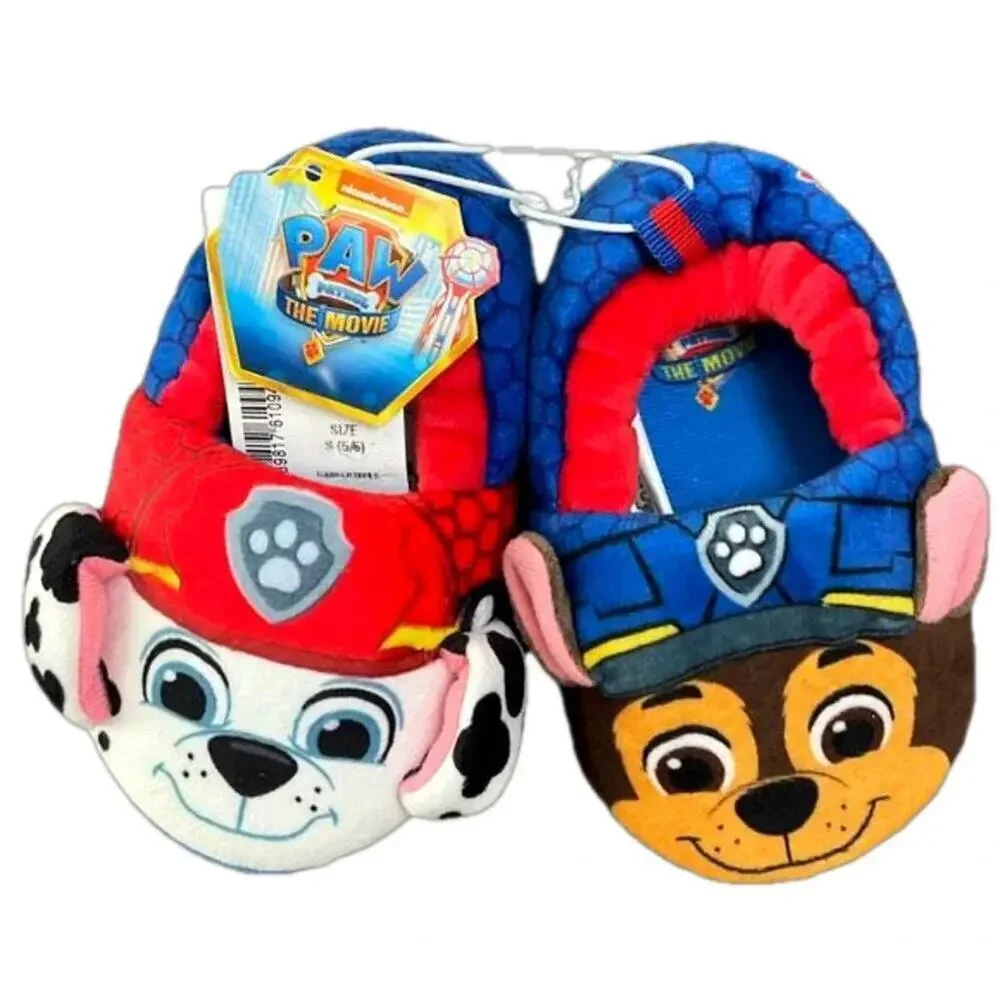 Paw Patrol Toddler Plush Slipper Size 5/6 NWT